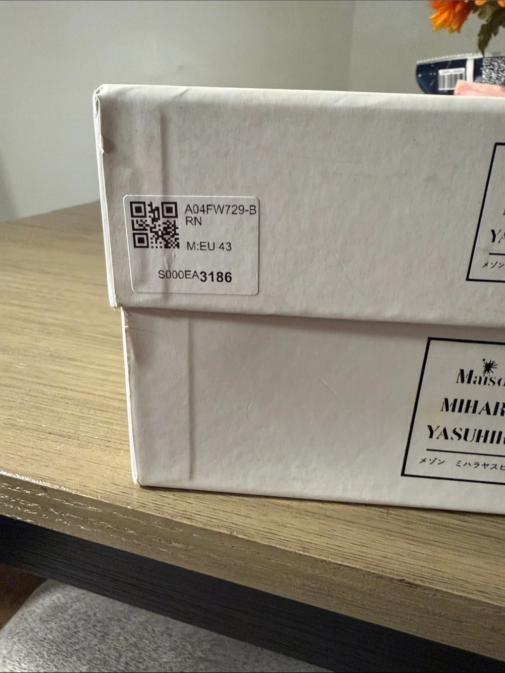 Maison MIHARA YASUHIRO Peterson Low OG Sole Canvas White Sneakers (Brown)